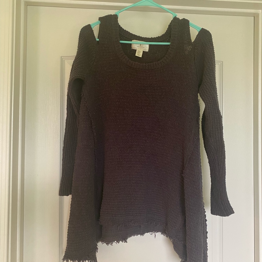 Anthropology Ruby Moon Cold Shoulder Sweater - image 2